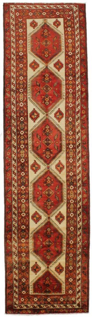 4x14 Geometric Vintage Runner Rug Vintage Handmade Oriental Home Carpet 3 