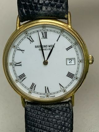 Raymond Weil White Dial 18k Gold Plated 32mm Watch 5514 - 2