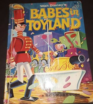 Vintage Babes In Toyland,  Book,  Walt Disney,  Big Golden Book,  1961,