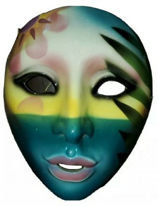 Vtg Clay Art Ceramic Face Mask San Francisco About Face Wall Art