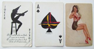 VINTAGE PIN UP GIRL BACK PLAYING CARDS DECK 2
