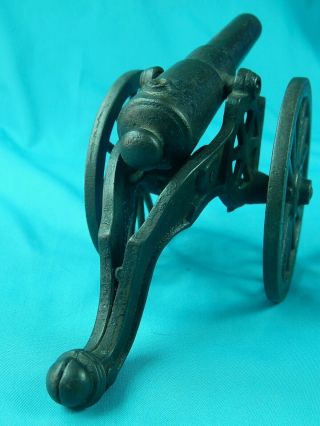 Antique Old US Copper Cast Iron Black Powder Signal Cannon 2 6