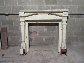 Antique Carved Fireplace Mantel 1/4 Sawn Oak 55 X 50 Architectural Salvage