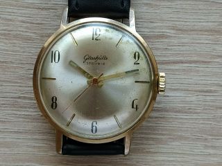 Glashutte 20micron Gold Plating 17j Cal.  70.  1 Made In Gdr Qiality Watch Serviced