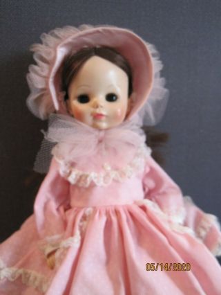 Vintage,  Madame Alexander Doll,  Rebecca,  13 " Tall,  Box,  Pink Dress