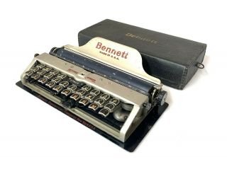 Lovely 1913 Bennett Typewriter Pocket Schreibmaschine Antique Vtg