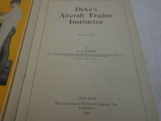 Dykes Aircraft Engine Instructor Book Vintage 1930 - 425 pages 2