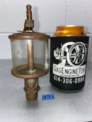 Lonergan Brass Oiler Hit Miss Gas Engine Vintage Antique Steampunk