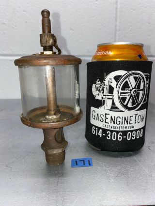 Lonergan Brass Oiler Hit Miss Gas Engine Vintage Antique Steampunk 2