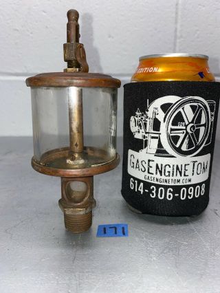 Lonergan Brass Oiler Hit Miss Gas Engine Vintage Antique Steampunk 3