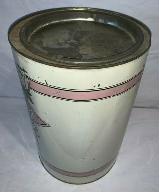 ANTIQUE LOTUS BRAND SALTED PEANUTS TIN LITHO 10LB CAN TOLEDO OH COUNTRY STORE 4