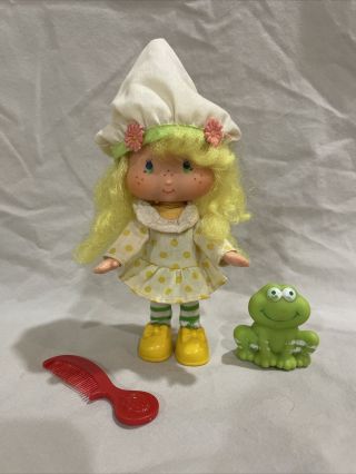 Vintage Kenner Strawberry Shortcake Doll Lemon Meringue And Pet Frappe Frog