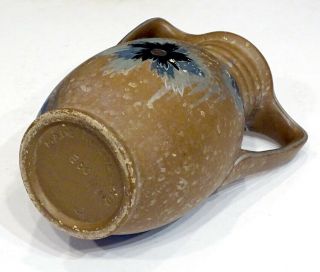 ANTIQUE Vintage HAND PAINTED Pottery ARTS & CRAFTS Art Nouveau Vase / ENGLAND 3