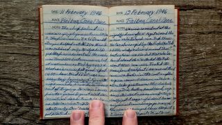 Circa 1946 Handwritten Travel Diary Maritime Acad Training Ship Mexico Peru