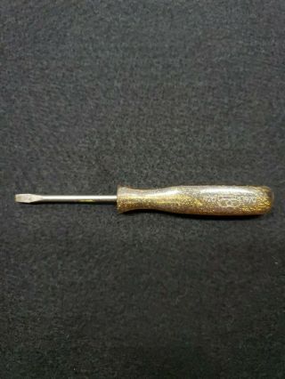 Vintage Snap - On Tools 50th Anniversary Gold Metal Flake Screwdriver 1920 - 1970.