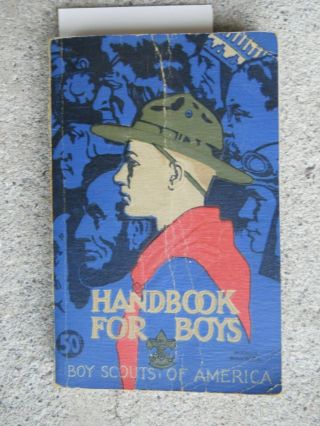 Vintage 30th Printing 1938 Boy Scout Handbook For Boys Bsa With Advertisements