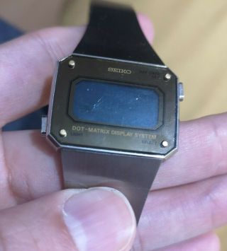 Vintage Seiko Digital Watch Dot Matrix D031 - 401a Lcd Watch Rare