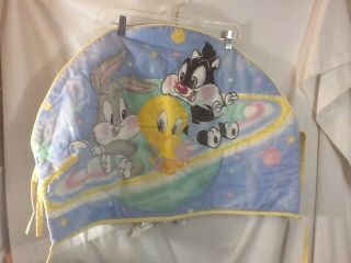Vintage LOONEY TUNES Baby Bugs Bunny Tweety & Sylvester ORBIT SPACE Crib Hanging 2
