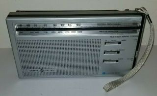 - Vintage Ge 7 - 2865a Portable Battery Powered Am/fm Radio