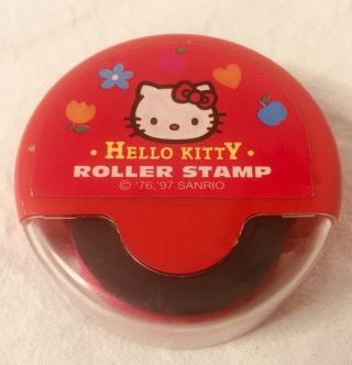 Sanrio 1997 Vintage Hello Kitty Stamp And Ink Roll Rare