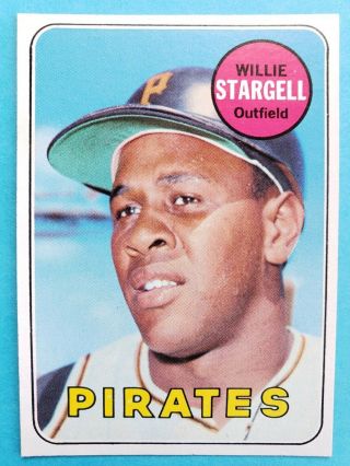 1969 Topps Willie Stargell Pittsburgh Pirates 545 Baseball Card Ex - Mt