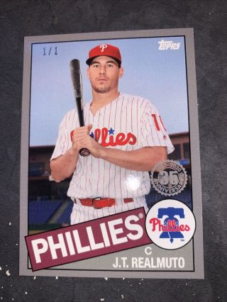 2020 Topps Mini On Demand Online Exclusive Silver 1985 Insert Jt Realmuto 1/1