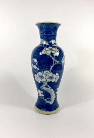Chinese Porcelain Vase.  Prunus Blossom,  C.  1880.  Qing Dynasty.