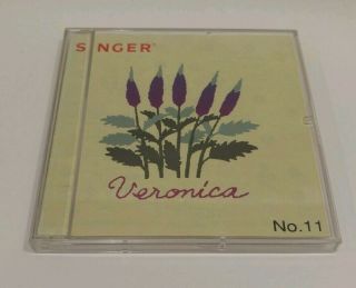 Vintage Singer Embroidery Design Card 11 Veronica Plants,  Etc.