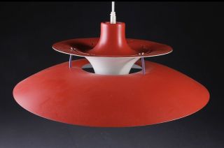 Poul Henningsen Ph 5 Pendant Lamp Light By Louis Poulsen Red