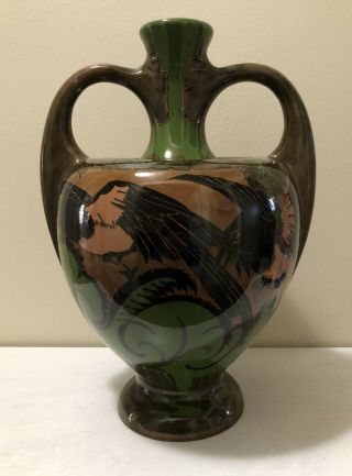 Antique Rozenburg Den Haag Pottery Large Vase 1898