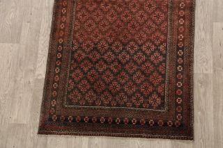 4x7 Vintage Balouch Handmade Traditional Geometric Area Rug Wool Oriental Carpet 5