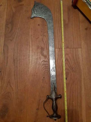 Antique Indian Kora Tulwar sword Jamadhar Teg Kharga 2
