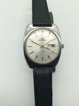 Vintage Bucherer 1560 Automatic 25 Jewels Swiss Made Men’s Wrist Watch36.  4