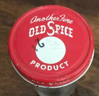 Another Fine Old Spice Product Red Capped Vintage Jar Empty