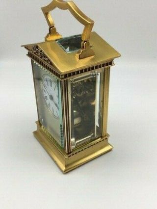 Antique French carriage clock C1890.  With key.  Restored & serviced last month. 4