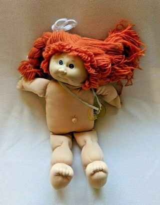 Cabbage Patch Kids Doll Redhead Girl Vintage 1978 1982 W/pacifier
