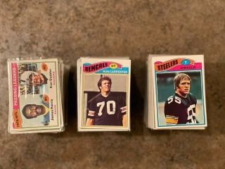 1977 Topps Football Set (1 - 528) W/ Duplicates Missing One Card Please Read