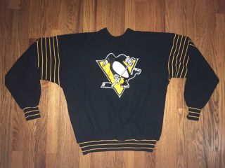 Pittsburgh Penguins Vintage Sweatshirt Mens Large Legends Athletic Wear 1990s
