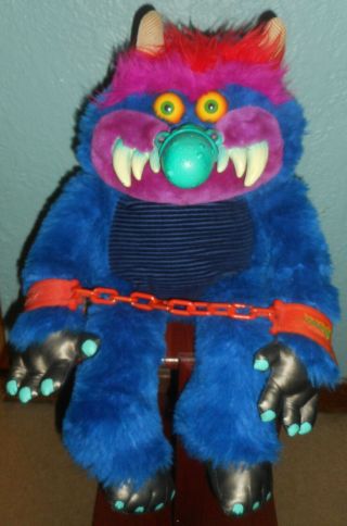 Vintage My Pet Monster Amtoy Plush Handcuffs Chain Shackles 1985