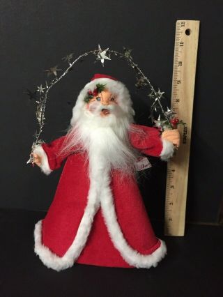 Vintage 1993 Annalee Santa Claus 10 " Christmas Tree Topper Figure