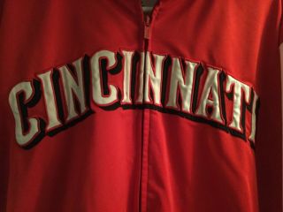 Vintage Cincinnati Reds Stitches Red/white Jacket Size Medium