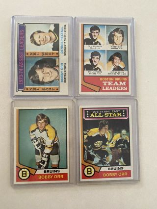 1974 Topps Nhl Hockey Set 264 Cards 5 Orr Cards Lafleur Dionne Esposito Clarke