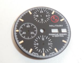 Orfina Porsche design 3H Military chronograph LEMANIA.  5100 Luminar. 3