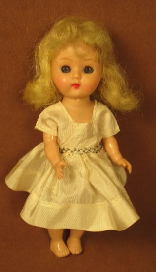 Vintage Cosmopolitan Ginger Doll - 7.  5 " Hard Plastic - Big Eyes - Blonde Hair