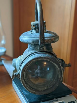 Antique Vintage Buggy Carriage Auto Lamp Lantern Light Manuf By Solar