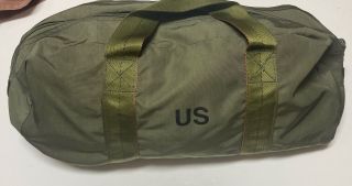 Vintage Us Army Military Tanker Canvas Tool Bag Satchel Gs - 06f - 78147
