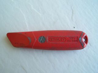 Vintage Stanley 1299 Cast Iron Utility Knife Red Made In U.  S.  A.