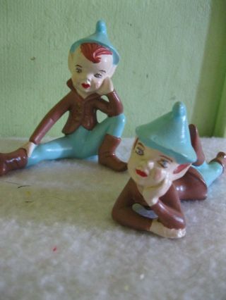 Vintage Holland Mold Elf Pixie Ceramic Figurines