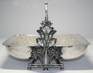 Fantastic Victorian Silverplate Bun Warmer/biscuit Box