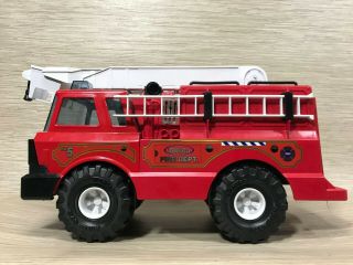 Vintage Tonka No.  5 Red Fire Dept.  Truck With Ladder And Bucket Large Hasbro 1999